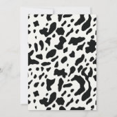 可愛パーソナライズされたいファーストロデオ女子1歳の誕生日 招待状 (裏面)