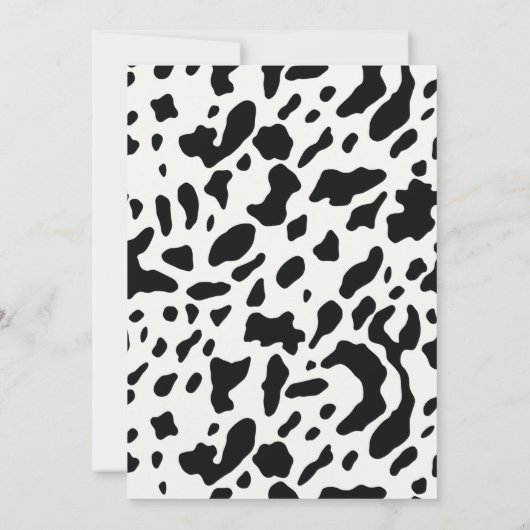 可愛パーソナライズされたいファーストロデオ女子1歳の誕生日 招待状 (裏面)