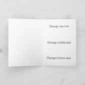 可愛パーソナライズされたいヘッジホッグ誕生日カード カード (内部)