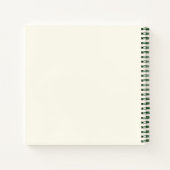 可愛パーソナライズされたいベビー鹿の自然 ノートブック (裏面)