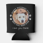 可愛パーソナライズされたいペットフォトマザーズ 缶クーラー (裏面)