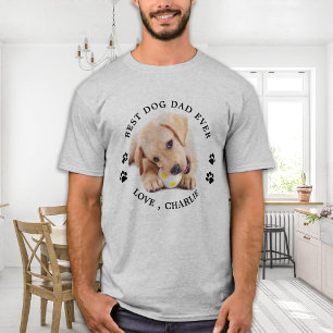 可愛パーソナライズされたいペットフォ最高のトドッグパパ Tシャツ