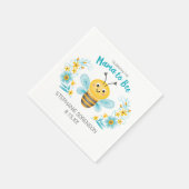 可愛パーソナライズされたいママに赤ちゃんシャワー スタンダードカクテルナプキン (角)