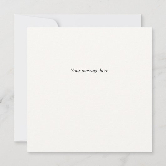 可愛パーソナライズされたいムバラクおめでとうカード サンキューカード (裏面)