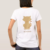 可愛パーソナライズされたいメリン猫 Tシャツ (裏面)