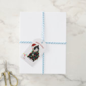 可愛パーソナライズされたいメリー猫マスおもしろいクリスマス ギフトタグ (より糸付き)