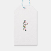 可愛パーソナライズされたいメリー猫マスおもしろいクリスマス ギフトタグ (裏面)