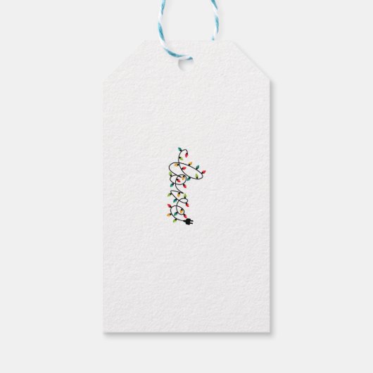 可愛パーソナライズされたいメリー猫マスおもしろいクリスマス ギフトタグ (裏面)