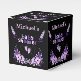 可愛パーソナライズされたいモノグラム赤ちゃんシャワー フェイバーボックス