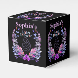 可愛パーソナライズされたいモノグラム赤ちゃんシャワー フェイバーボックス