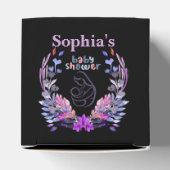 可愛パーソナライズされたいモノグラム赤ちゃんシャワー フェイバーボックス (上部)