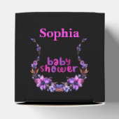 可愛パーソナライズされたいモノグラム赤ちゃんシャワー フェイバーボックス (上部)