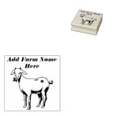 可愛パーソナライズされたいヤギ畑スタンプ ラバースタンプ (押印)