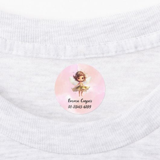 可愛パーソナライズされたいユニコーン,名前,電話番号 ラベル (貼付)