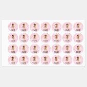 可愛パーソナライズされたいユニコーン,名前,電話番号 ラベル (シート)