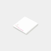 可愛パーソナライズされたいラマ灯篭と花 ポストイット (アングル)