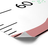 可愛パーソナライズされたいラーメン成長図 ポスター (角)