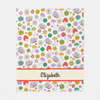 可愛パーソナライズされたいレトロ90s Y2kフリースブランケット フリースブランケット