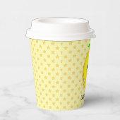 可愛パーソナライズされたいレモン&スターパターン 紙コップ (右)