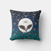 可愛パーソナライズされたい不気味こうもり クッション (正面)