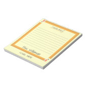 可愛パーソナライズされたい先生感謝の贈り物 ノートパッド (回転)