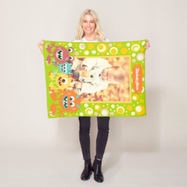 可愛パーソナライズされたい写真 フリースブランケット