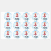 可愛パーソナライズされたい妖精、名前、電話番号 ラベル (シート)