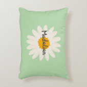 可愛パーソナライズされたい子供部屋ガーリーヒマワリ アクセントクッション (正面(垂直))