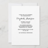 可愛パーソナライズされたい子犬の卒業生 招待状 (裏面)