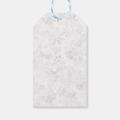 可愛パーソナライズされたい子猫とサンタのギフトラベル ギフトタグ (裏面)