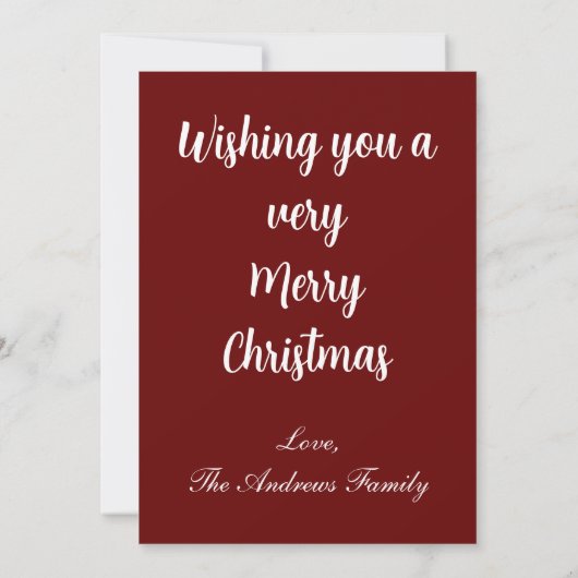 可愛パーソナライズされたい子猫クリスマスツリーフラットカード (裏面)