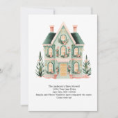 可愛パーソナライズされたい家が動く告知 案内状 (正面)