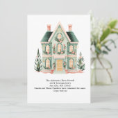 可愛パーソナライズされたい家が動く告知 案内状 (スタンド正面)