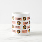 可愛パーソナライズされたい家族顔5枚 コーヒーマグカップ (中央)