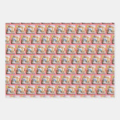 可愛パーソナライズされたい愛犬の写真 ラッピングペーパーシート (正面2)