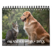 可愛パーソナライズされたい愛玩動物愛玩犬2026写真 カレンダー (カバー)
