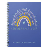 可愛パーソナライズされたい感動的親切引用文 ノートブック (正面)