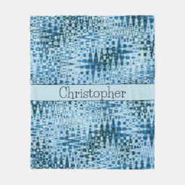 可愛パーソナライズされたい抽象芸術 フリースブランケット