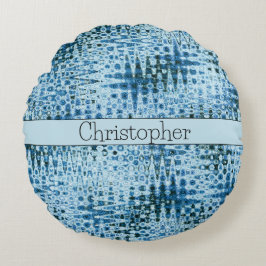 可愛パーソナライズされたい抽象芸術 ラウンドクッション