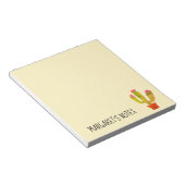 可愛パーソナライズされたい書サボテンのノートパッド ノートパッド (アングル)