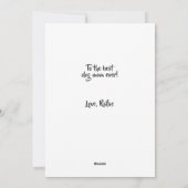 可愛パーソナライズされたい最高の犬の母の日 シーズンカード (裏面)