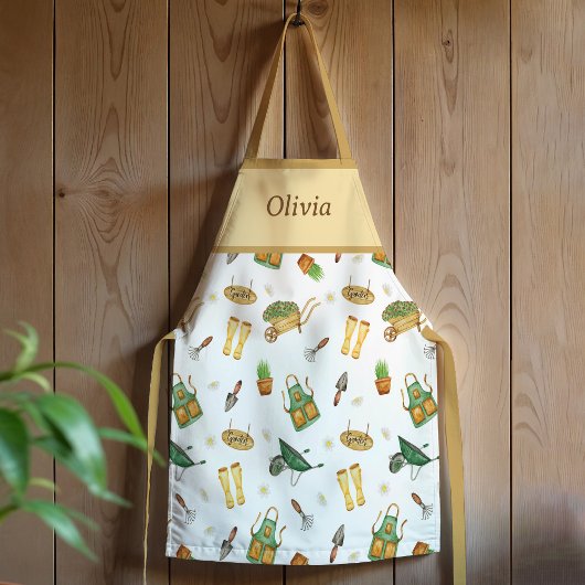 可愛パーソナライズされたい植物型園芸 エプロン