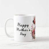 可愛パーソナライズされたい母の日引用文/牛 コーヒーマグカップ (左)