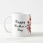 可愛パーソナライズされたい母の日引用文/牛 コーヒーマグカップ (左)