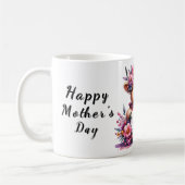 可愛パーソナライズされたい母の日引用文/牛 コーヒーマグカップ (左)