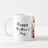 可愛パーソナライズされたい母の日引用文/牛 コーヒーマグカップ (左)