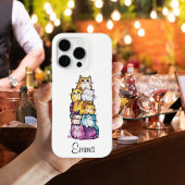 可愛パーソナライズされたい水彩猫ミニマル Case-Mate iPhoneケース