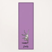 可愛パーソナライズされたい漫画のハンドスタンドマウス ヨガマット (正面)