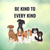 可愛パーソナライズされたい犬   ポスター ウィンドウサイン (シート3)