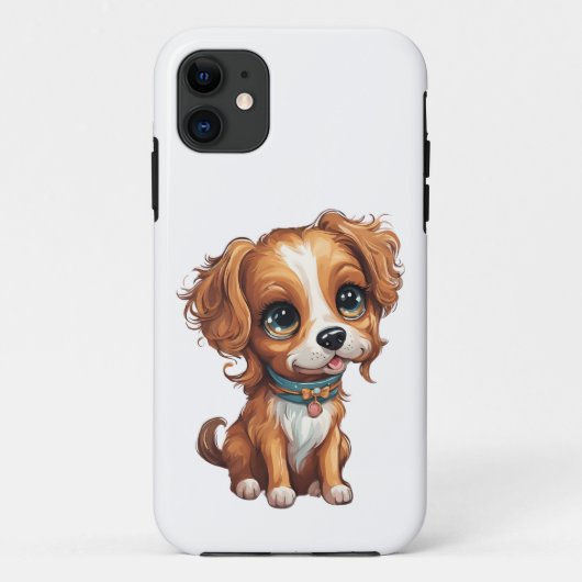 可愛パーソナライズされたい犬iPhone 11ケース Case-Mate iPhoneケース (裏面)